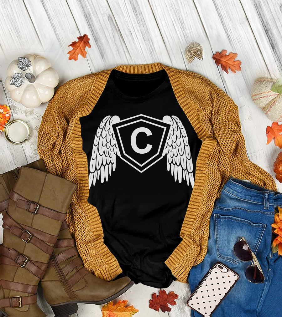 C Shield with Wings Emblem T-Shirt