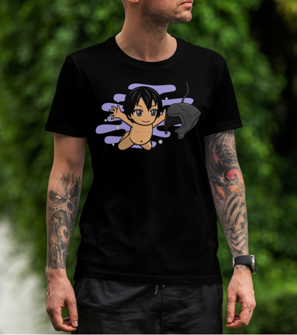 Nervana Nerve Mind Anime Parody Floating Baby Helmet T-Shirt