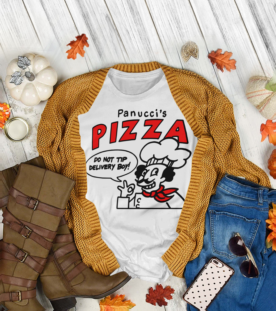 Panucci's Pizza Do Not Tip Delivery Boy T-Shirt