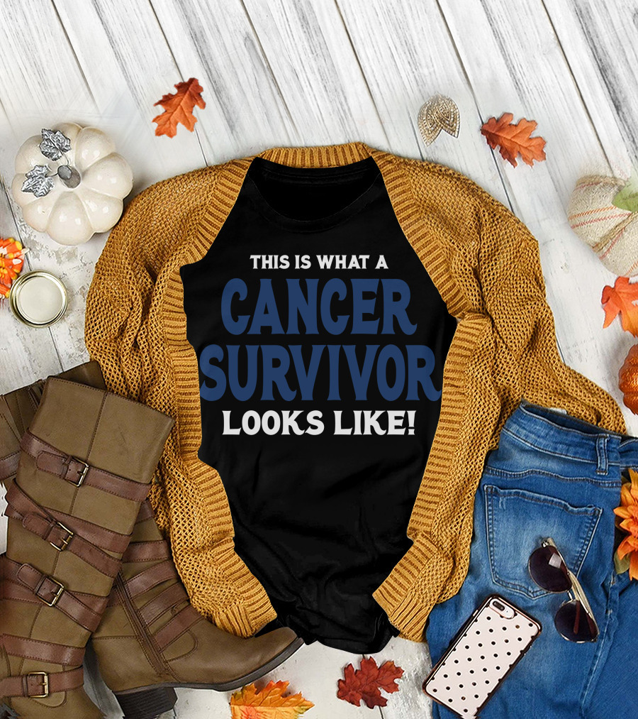 This Is What A Cancer Survivor Looks Like Bold Empowering T-Shirt