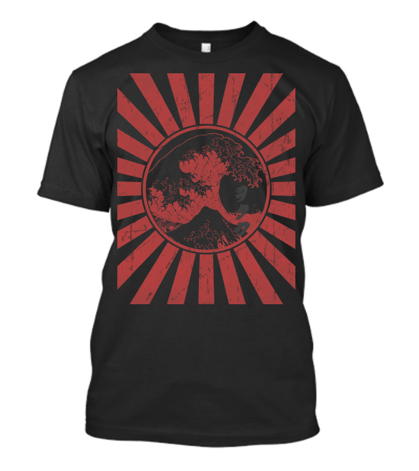 Otaku Wave Rising Sun Japanese T-Shirt
