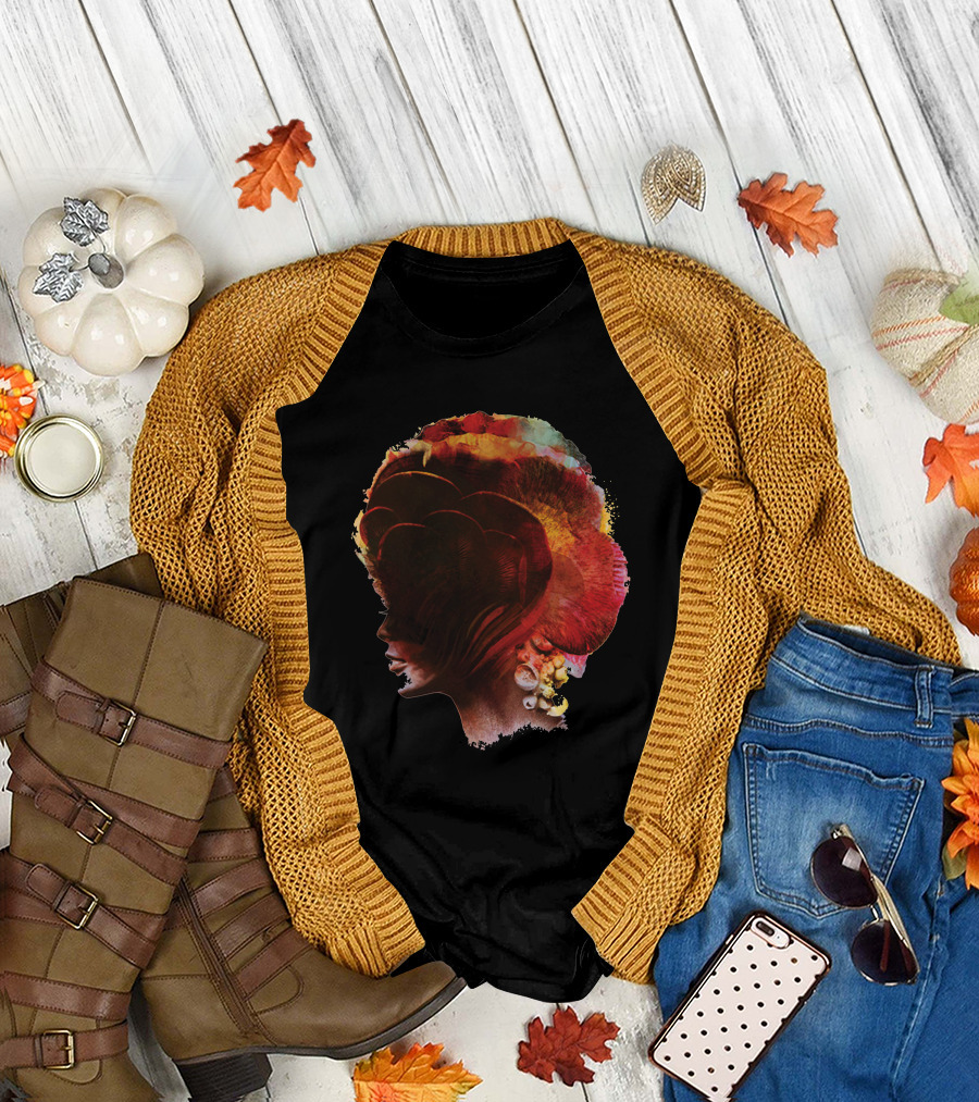 Face of Monster The Last of Us Fungal Hair T-Shirt