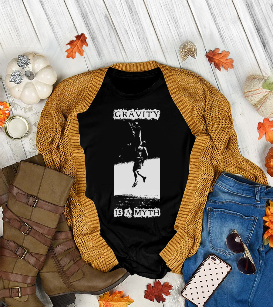Gravity Is a Myth Skydiver in Freefall T-Shirt
