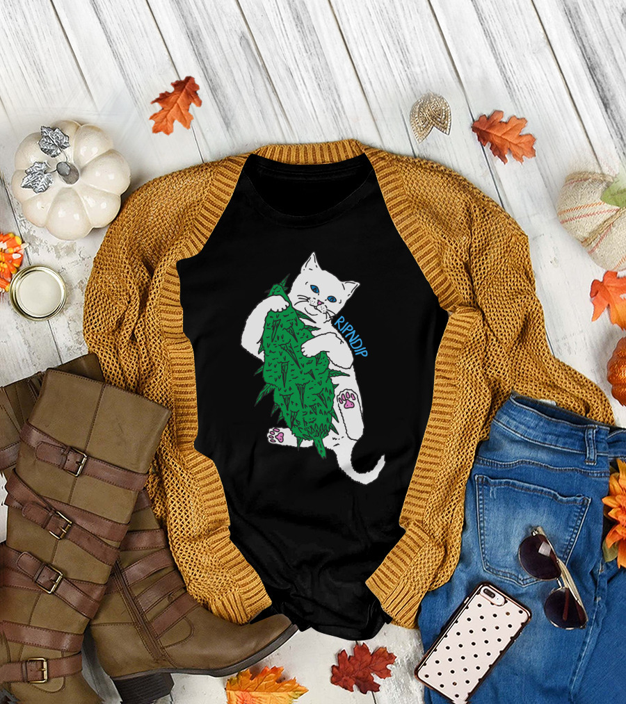 RIPNDIP Cat Hugging Pineapple High Life T-Shirt