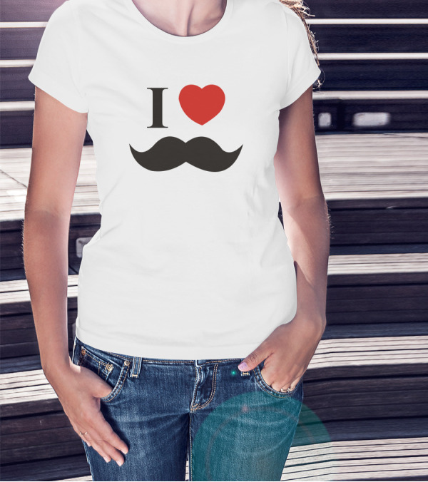 I Heart Mustache T-Shirt