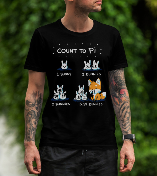 Count To Pi 1 Bunny 2 Bunnies 3 Bunnies 3.14 Bunnies T-Shirt