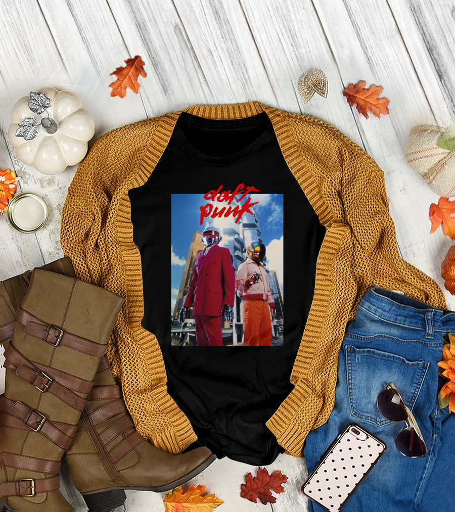 Daft Punk Futuristic Robot Suits Music Dance Techno Rock T-Shirt