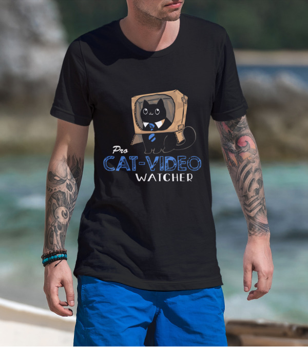 Pro Cat-Video Watcher T-Shirt
