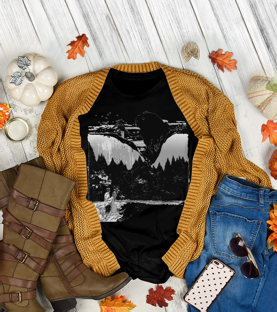 Perfect Timing Mothman Couples Scenic Surprise T-Shirt