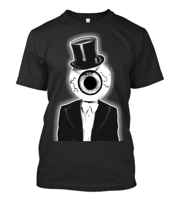 The Residents Eyeball Iconic Black Tie Top Hat T-Shirt