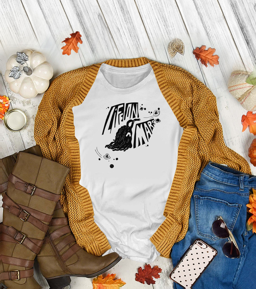 Life On Mars Retro Space Adventure Cosmic T-Shirt