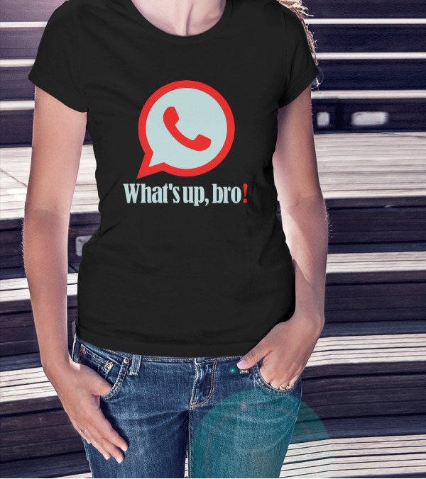 What's Up Bro WhatsApp-Inspired T-Shirt