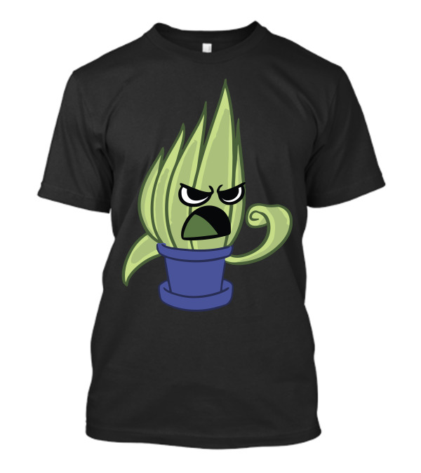 Chad Is Angry Fierce Plant In Blue Pot T-Shirt