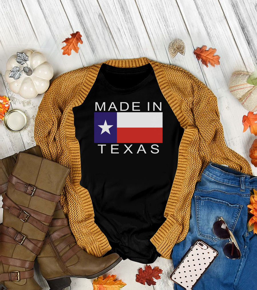 MADE IN TEXAS Lone Star Flag Pride T-Shirt