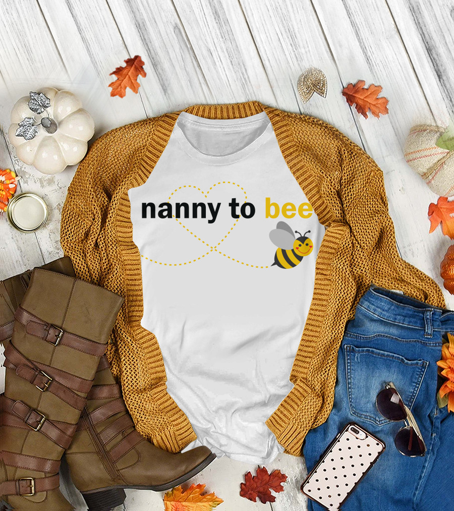 Nanny to Bee Heart and Smiling Bee Trail T-Shirt