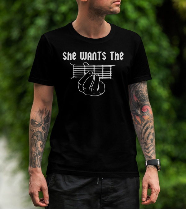 She Wants The D Chord Guitar Tab Humorous Musician T-Shirt