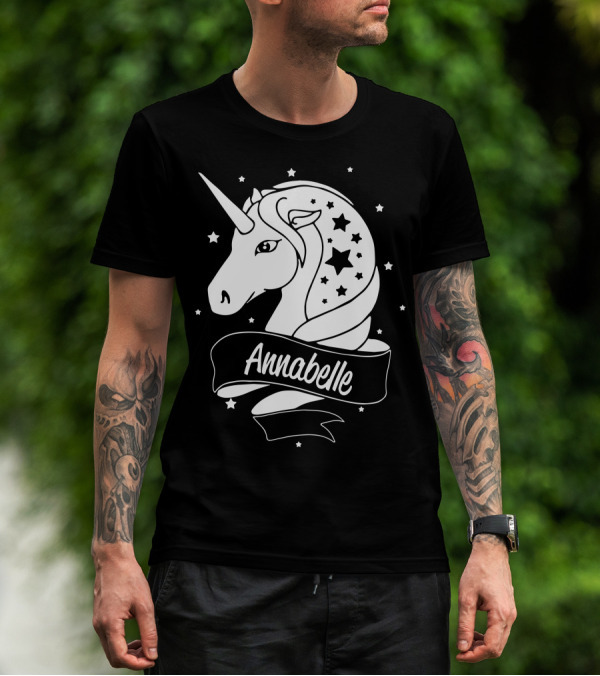 Annabelle Unicorn With Stars T-Shirt