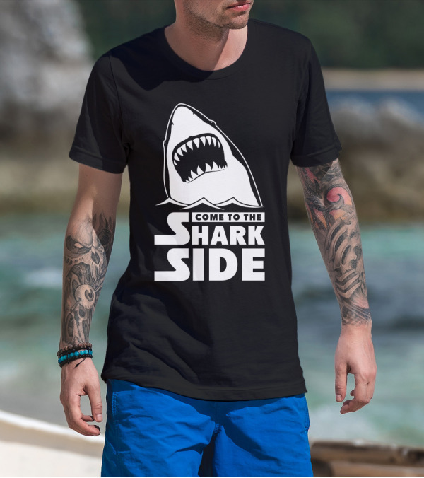 Come To The Shark Side Jaws Parody Dark Side Reference T-Shirt