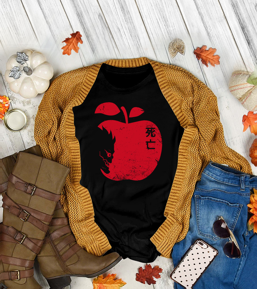 Death Note Ryuk Red Apple Iconic Manga T-Shirt