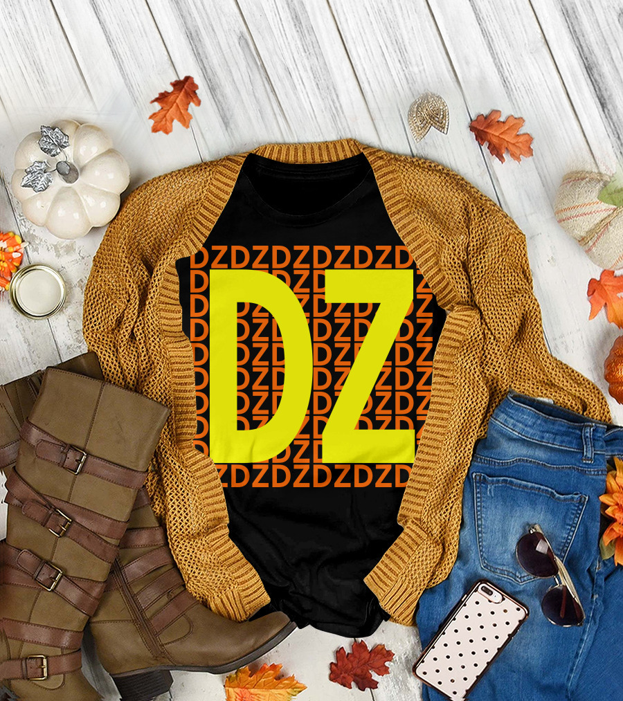 DZ Repeated Pattern Bold Highlight T-Shirt