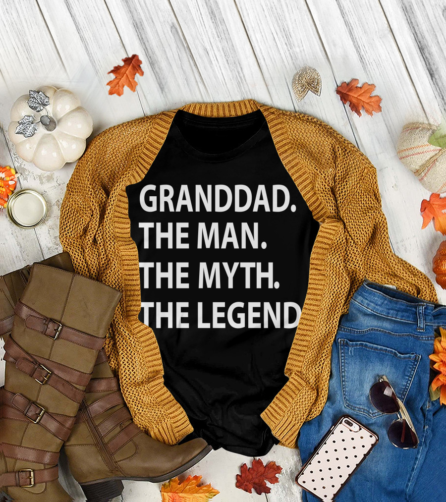 Granddad The Man The Myth The Legend Timeless Wisdom and Legacy T-Shirt