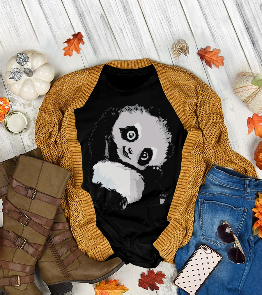 Happy Panda Cute Baby Panda Bear T-Shirt
