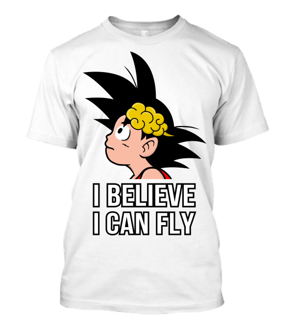I Believe I Can Fly Retro Anime Character T-Shirt