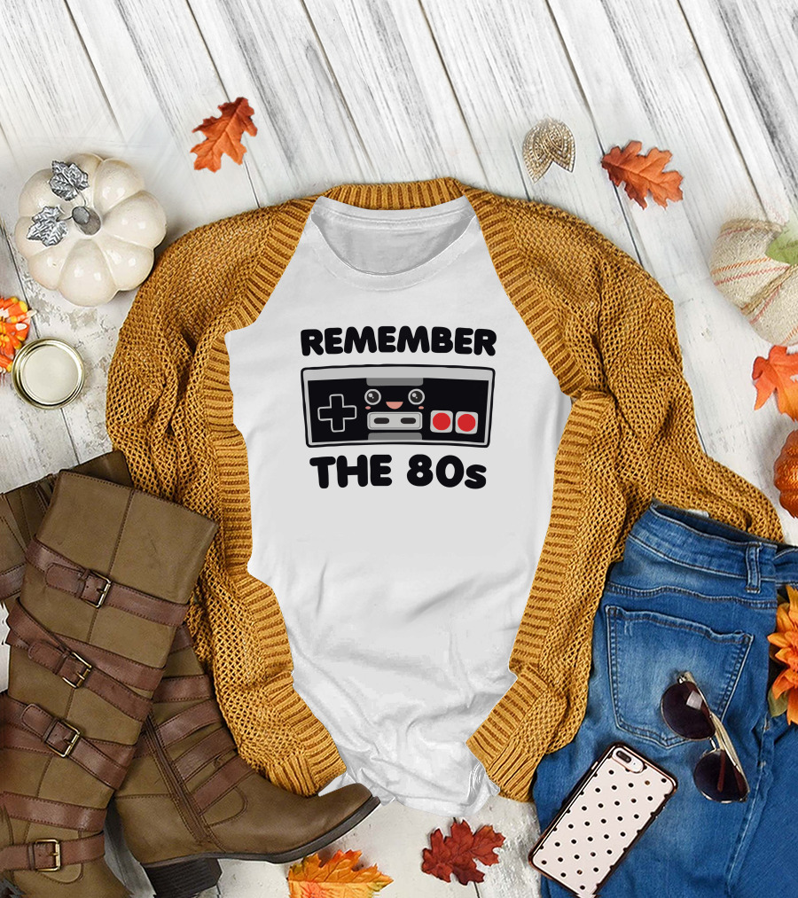 Remember The 80s Nintendo Gaming Controller Nostalgia T-Shirt