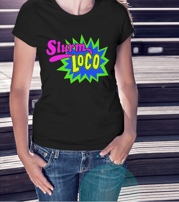 Slurm Loco Futurama Inspired Neon Burst T-Shirt