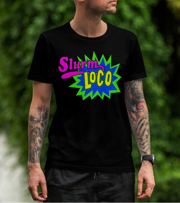 Slurm Loco Futurama Inspired Neon Burst T-Shirt