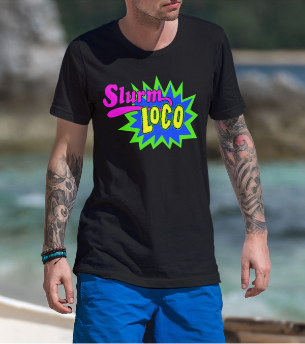 Slurm Loco Futurama Inspired Neon Burst T-Shirt