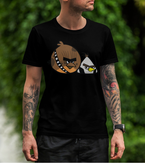 Angry Birds Star Wars Chewie And Han T-Shirt