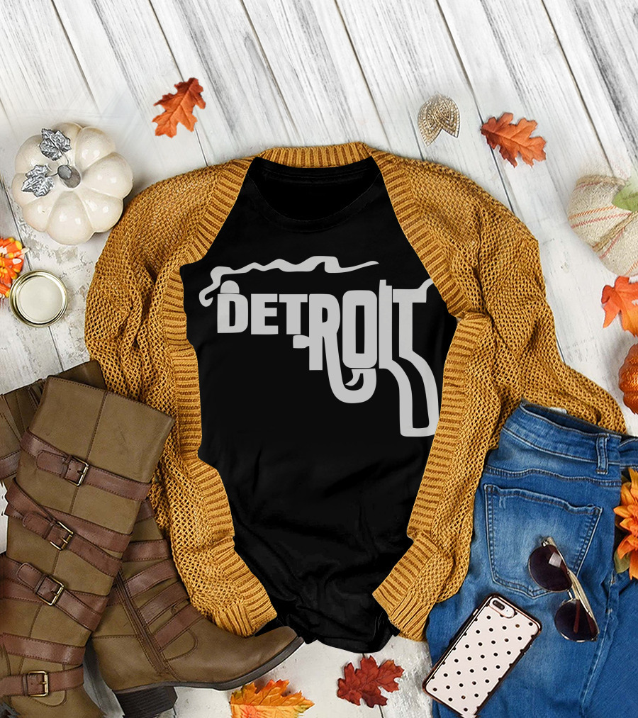 Detroit City Smoking Gun T-Shirt