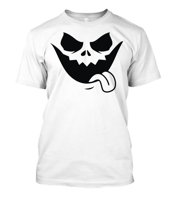 Evil Jack Spooky Grinning Face With Tongue Out T-Shirt