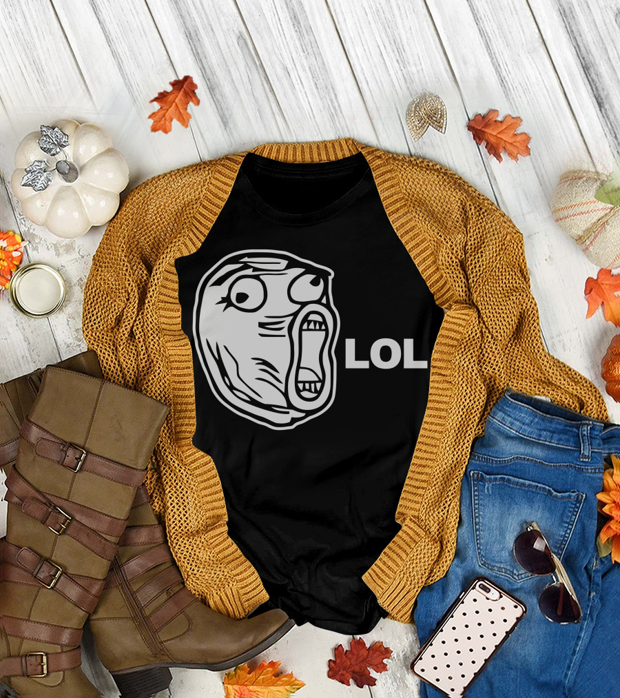 LOL Rage Face Meme T-Shirt