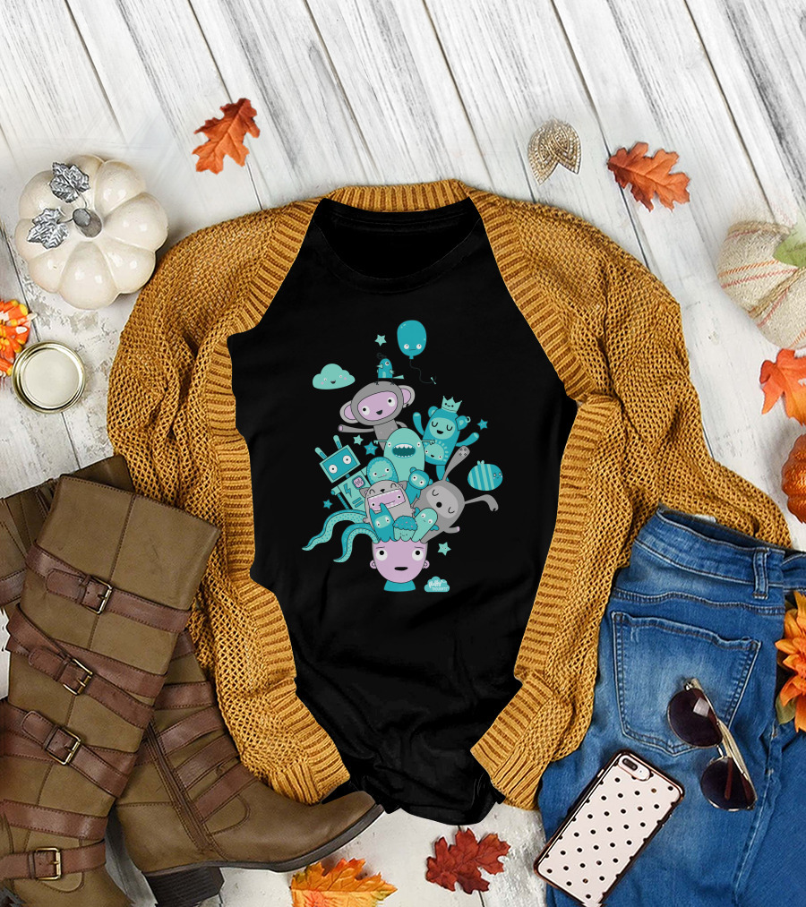 Kooky Creatures and Robots Fun Explosion from Crazy Dreams T-Shirt