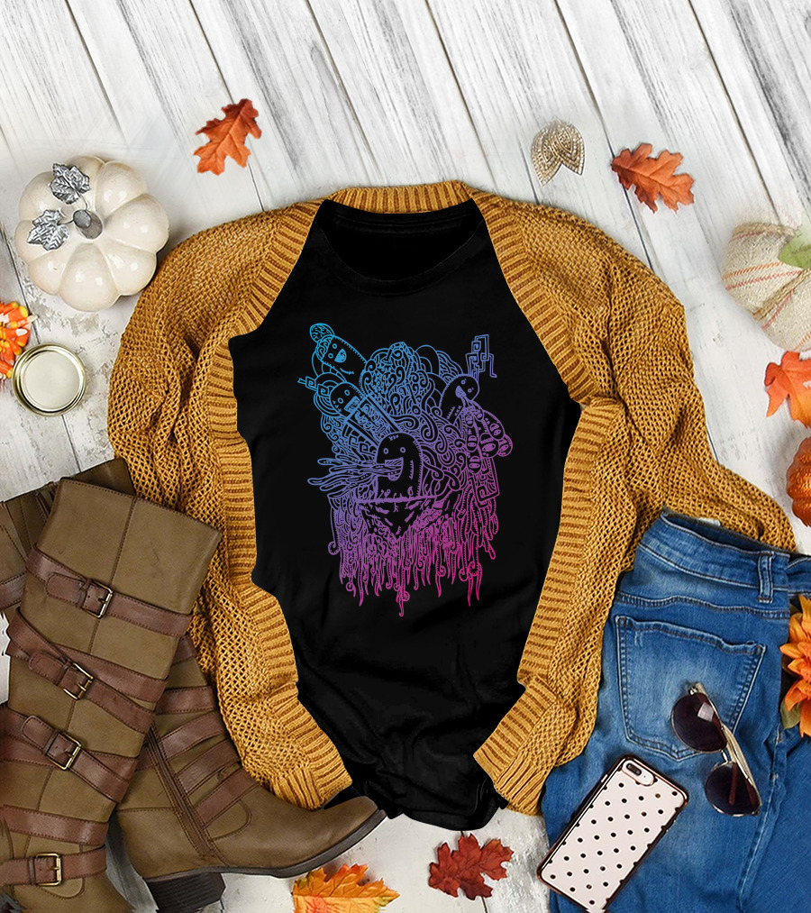 Days Off Surreal Doodle Creatures T-Shirt