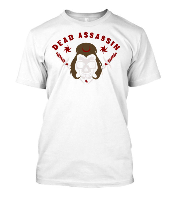 Dead Assassin Skull With Two Swords And Crescent T-Shirt
