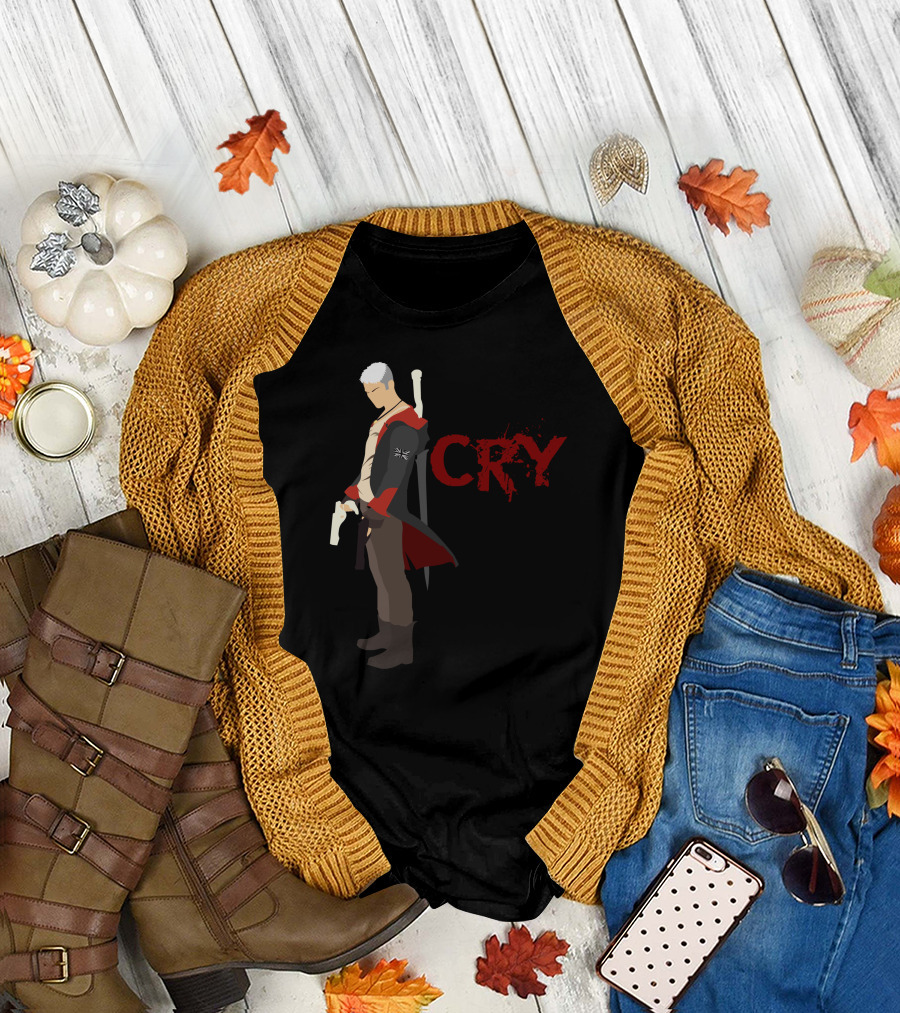 Devils Never Cry Dante Silhouette Iconic T-Shirt