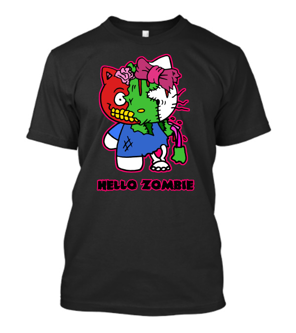 Hello Zombie Cute Horror Mashup T-Shirt