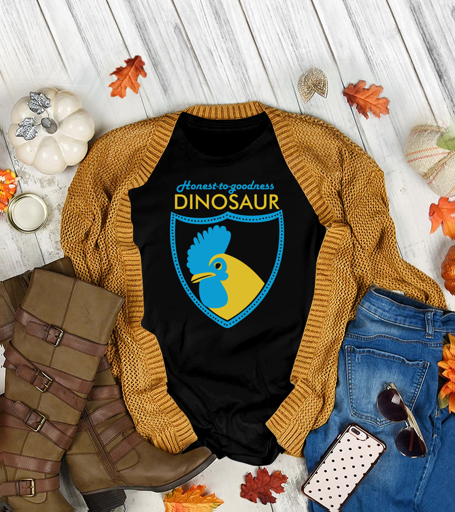 Honest-to-Goodness Dinosaur Rooster T-Shirt