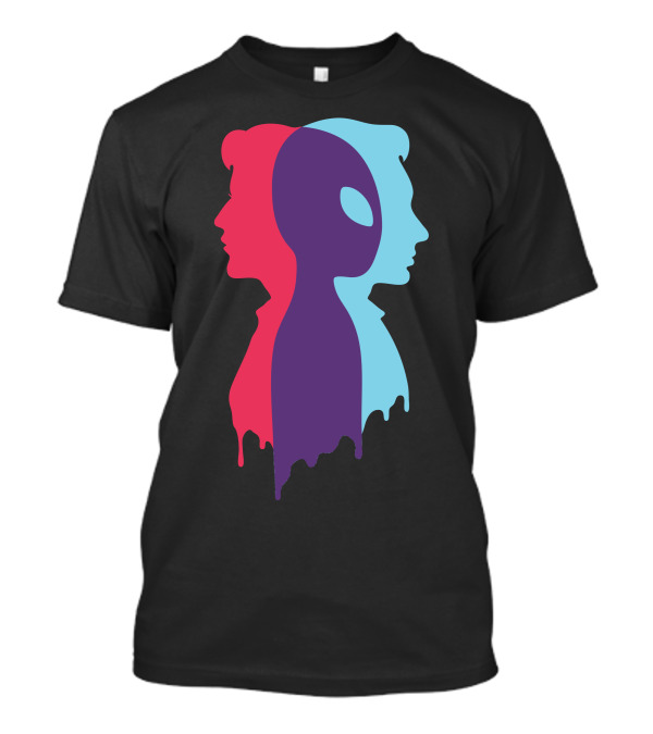 Intersection: Dual Faces Alien Symbol Fusion T-Shirt