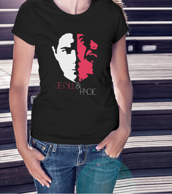 Jekyll And Hyde Split Face T-Shirt