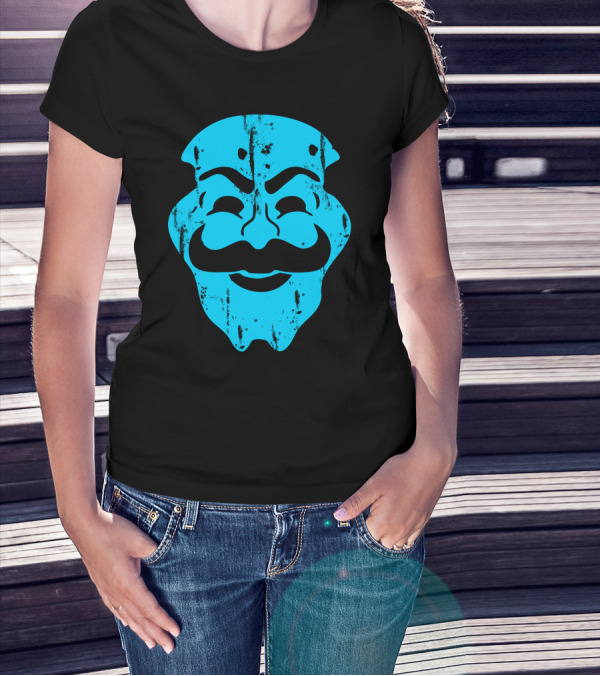 Mask Robot V For Vendetta T-Shirt