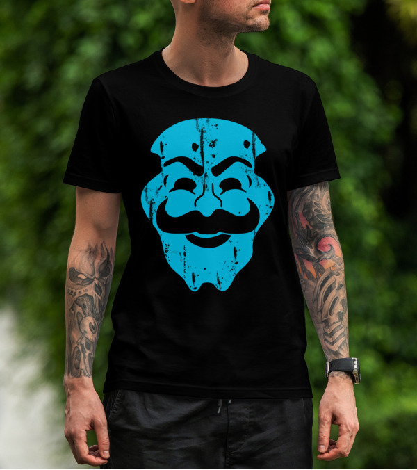 Mask Robot V For Vendetta T-Shirt