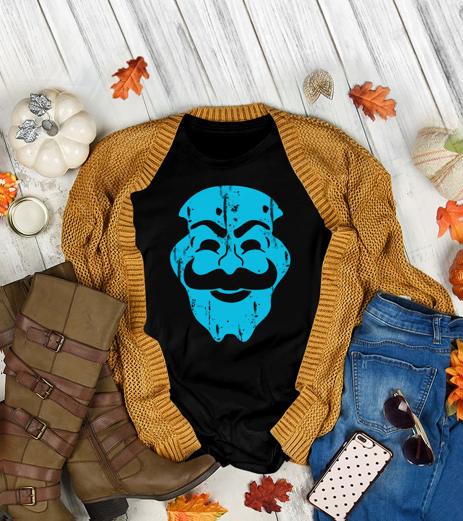 Mask Robot V For Vendetta T-Shirt