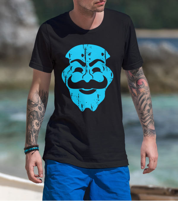 Mask Robot V For Vendetta T-Shirt