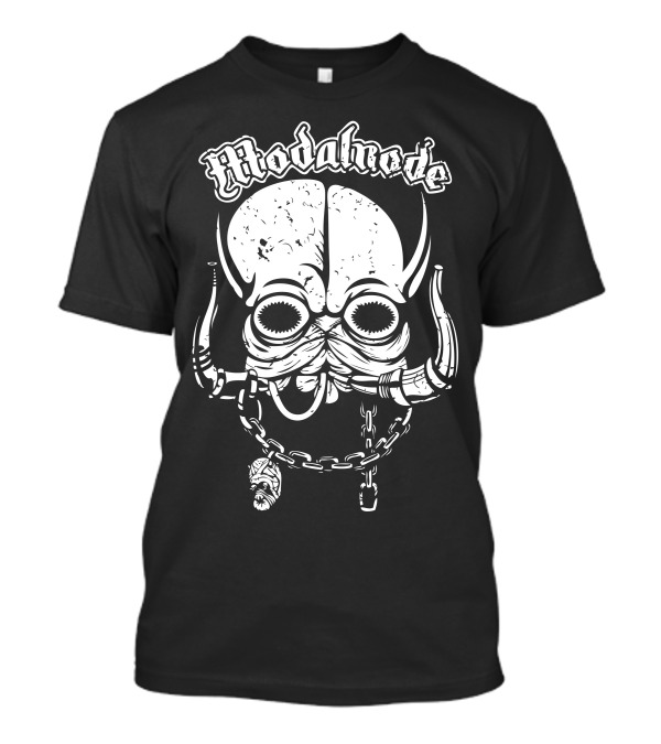 Modalnode Sci-Fi Alien Mask With Chains T-Shirt