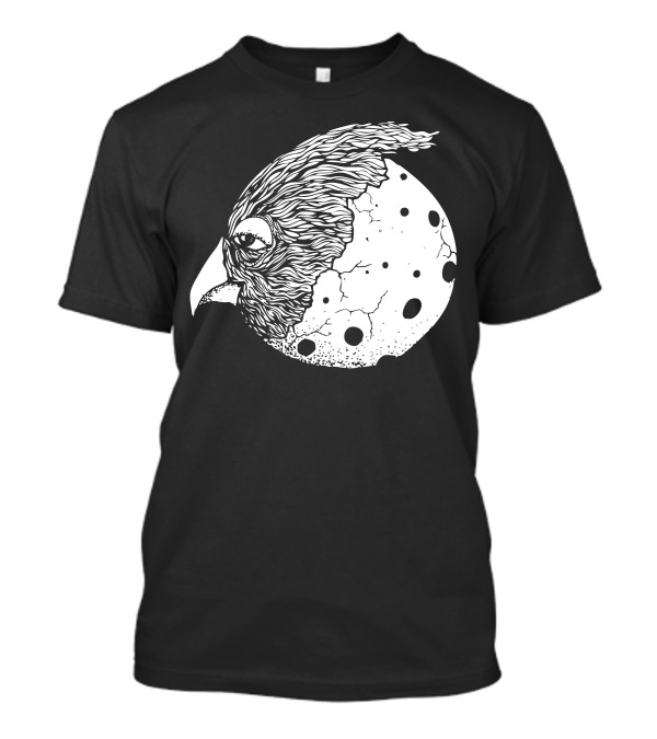 Planet Chicken Cosmic Sphere Bird Fusion T-Shirt