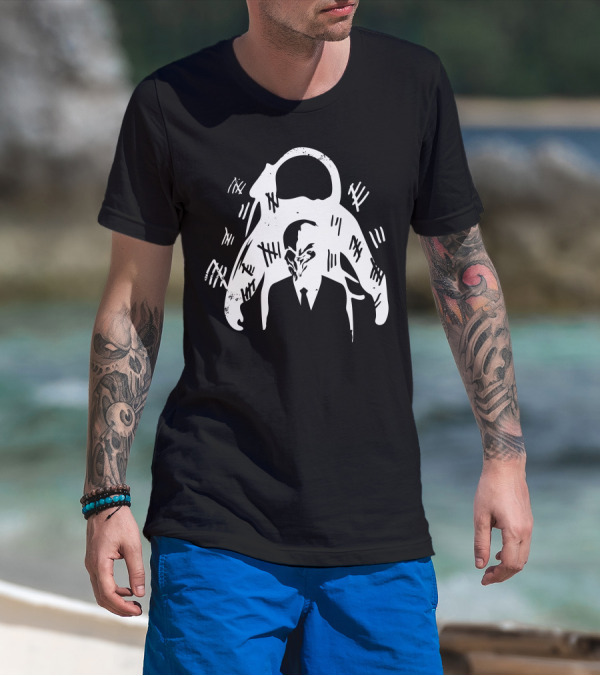 Silence Will Fall Tally Marks Alien Face Doctor Who T-Shirt